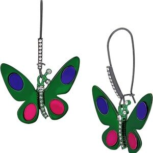 Betsey Johnson Butterfly Dangle Earrings New